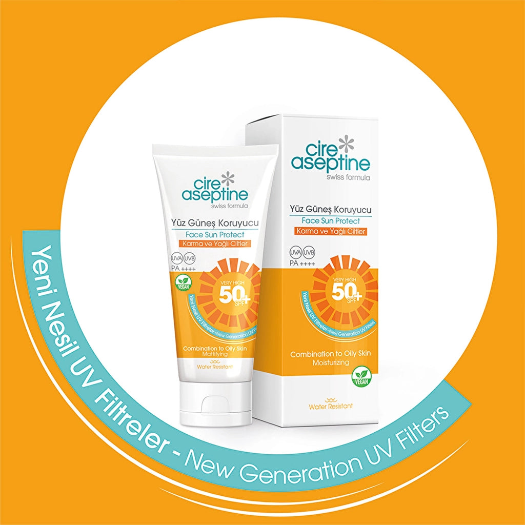 Cire Aseptine Face Sunscreen Cream Combination and Oily Skin 50+ SPF 50 ml
