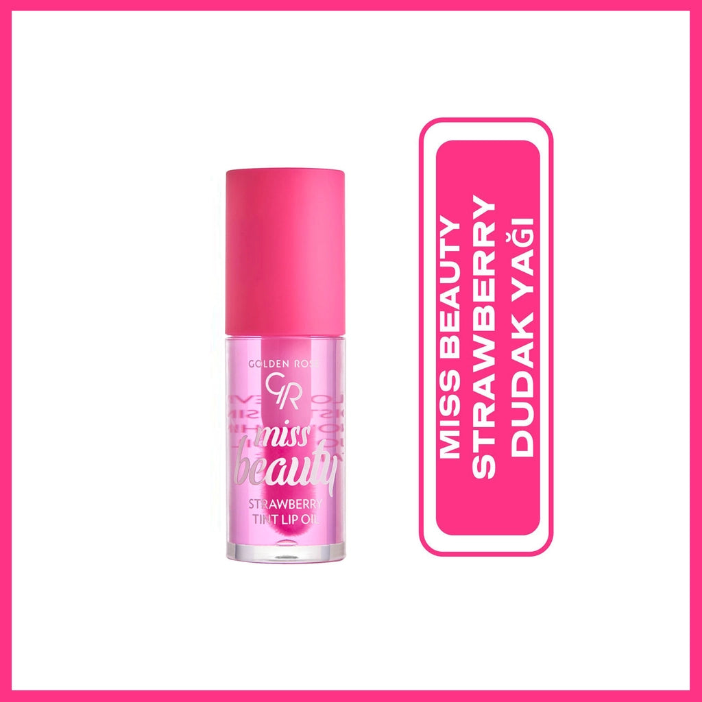 Golden Rose Miss Beauty Tint Lip Oil Lip Gloss Strawberry