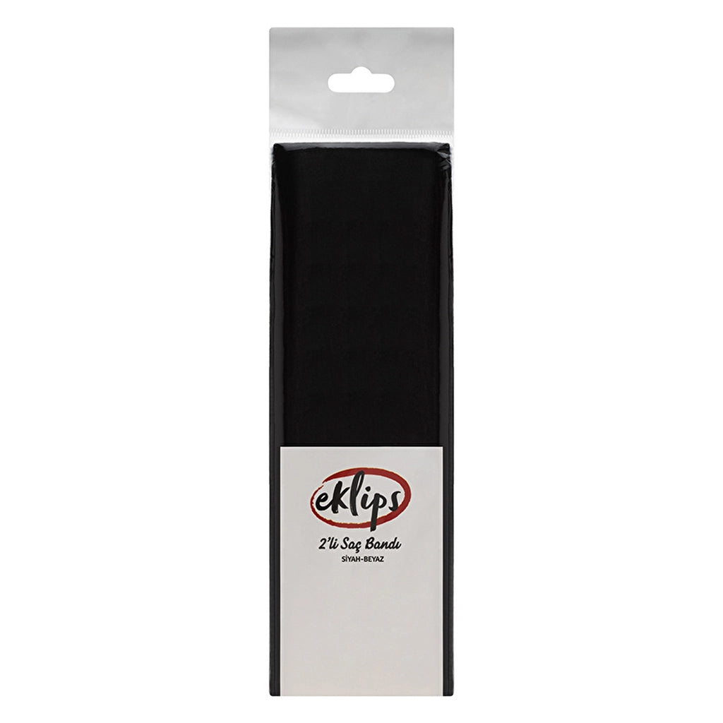 Eklips 2-Piece Black and White Hair Band