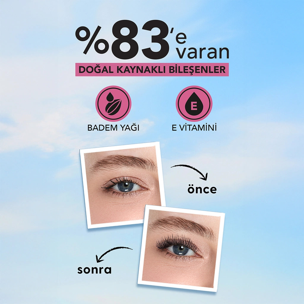 Flormar Longer Than Ever Eyelash Extension Effective Nourishing Mascara 001 Black