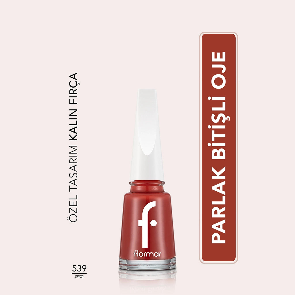 Flormar Nail Enamel Intensely Pigmented Nail Polish 305 Beige Latte