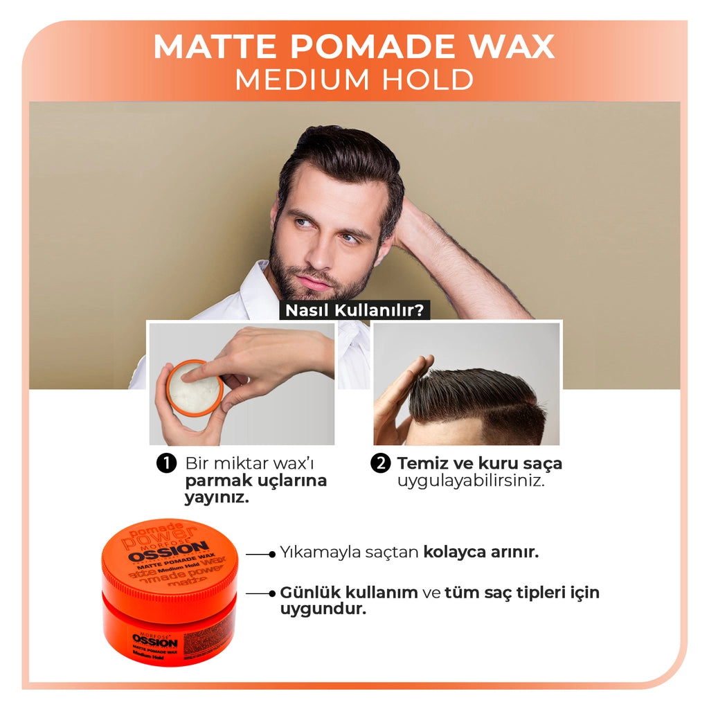 Morfose Ossion Matte Pomade Wax 100 ml