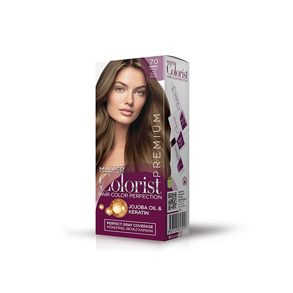Master Colorist Premium Cream Hair Dye 7.1 Ashy Auburn