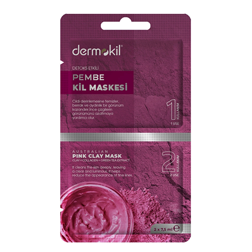 Dermokil Pink Clay Mask 2 x 7.5 ml
