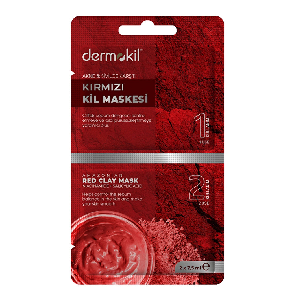 Dermokil Red Clay Mask 2 x 7.5 ml