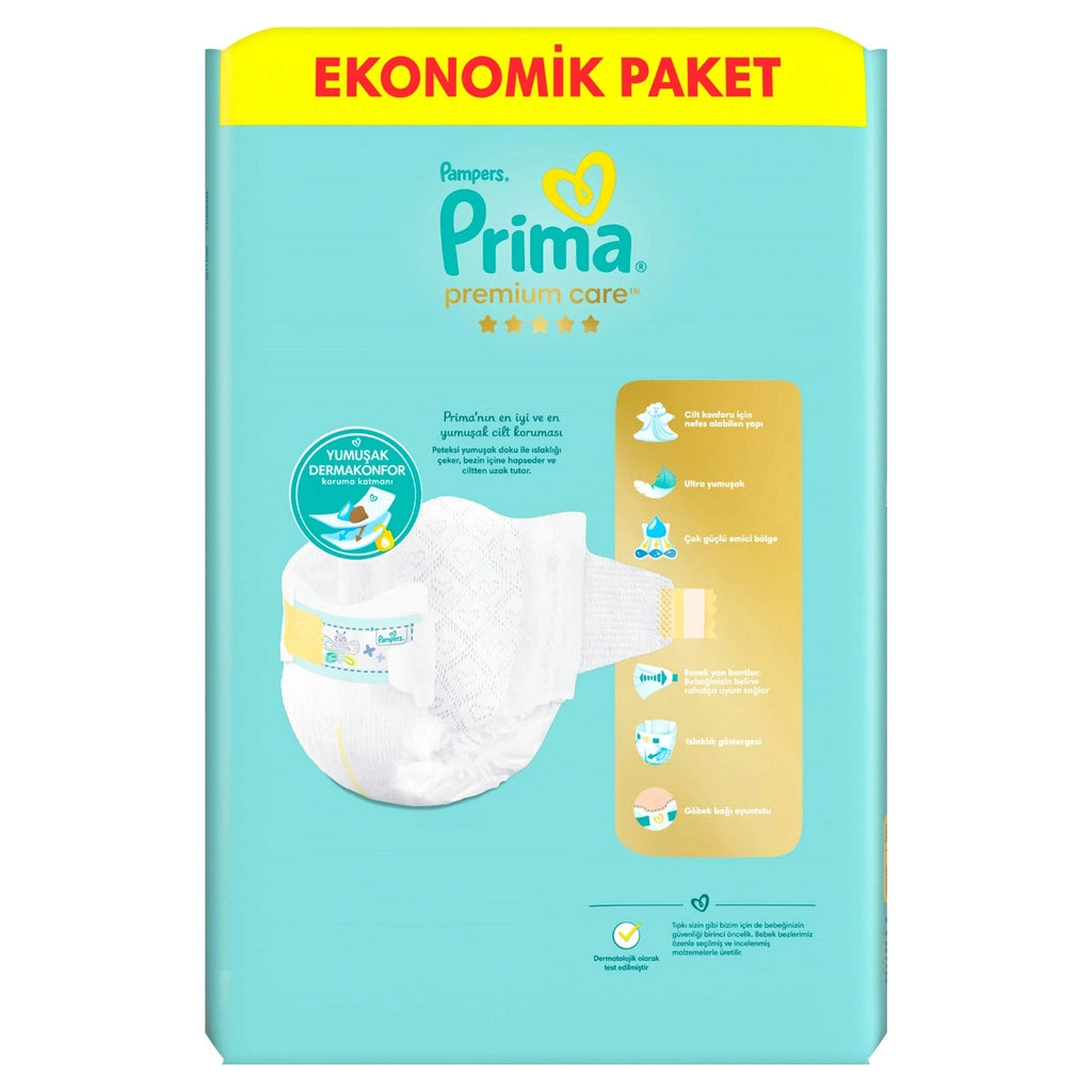 Prima Pampers Baby Diapers Premium Care Size 2 60 Pieces Economical Package
