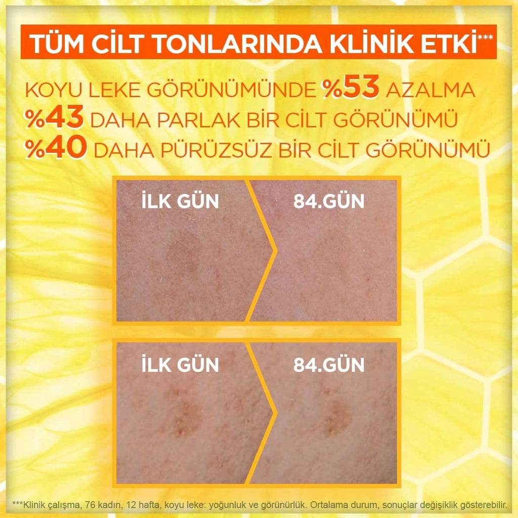 Garnier Vitamin C Bright Daily Sunscreen Fluid Face Cream Invisible Texture SPF50+ 40 ml