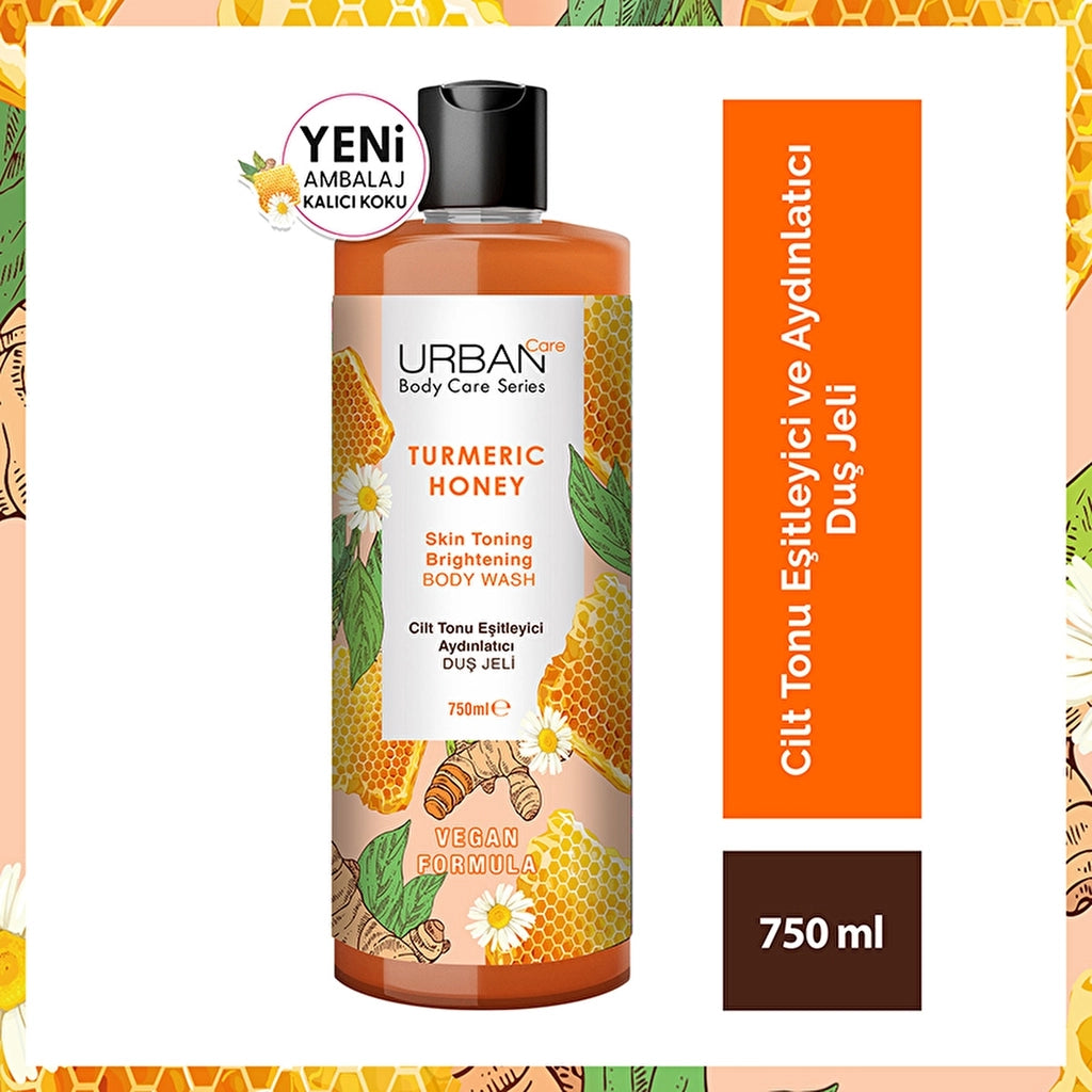 Urban Care Turmeric Honey Skin Tone Equalizing and Brightening Shower Gel 750 ml