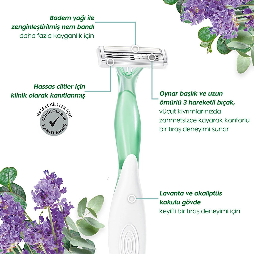 Bic Soleil Escape 3 Blade Razor 3 Pack