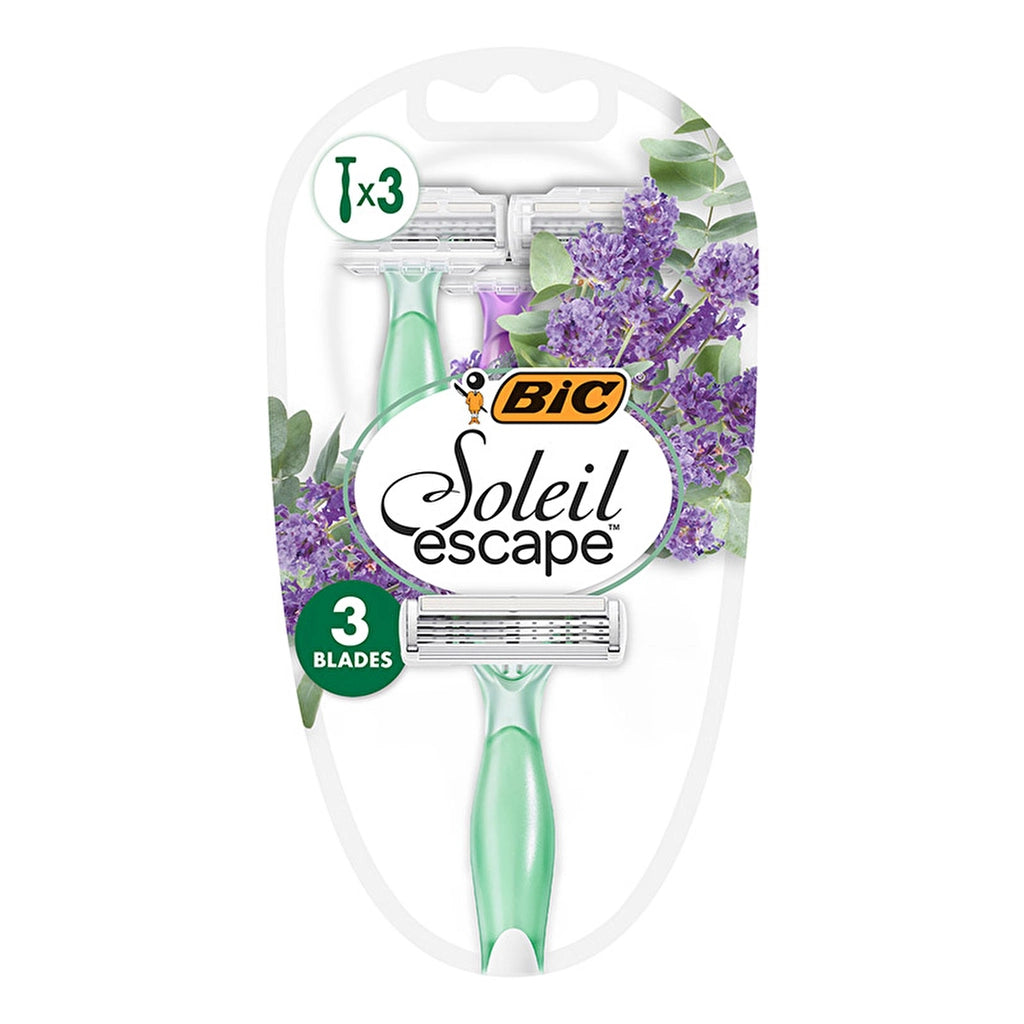 Bic Soleil Escape 3 Blade Razor 3 Pack