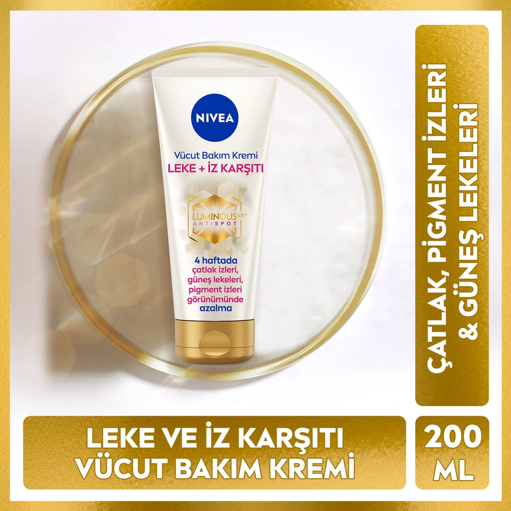 Nivea Luminous Anti-Blemish and Scar Moisturizing Body Care Cream 200 ml