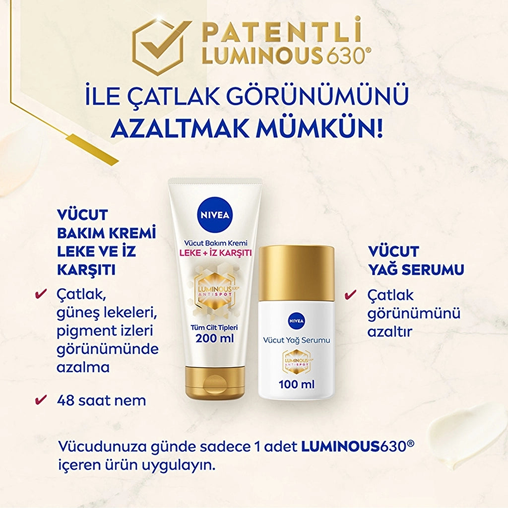 Nivea Luminous Anti-Blemish and Scar Moisturizing Body Care Cream 200 ml