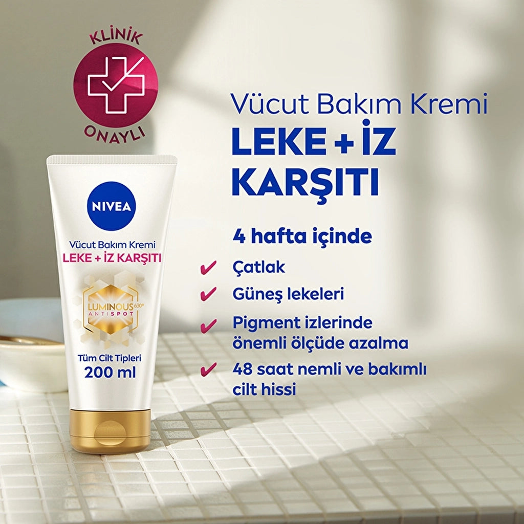 Nivea Luminous Anti-Blemish and Scar Moisturizing Body Care Cream 200 ml