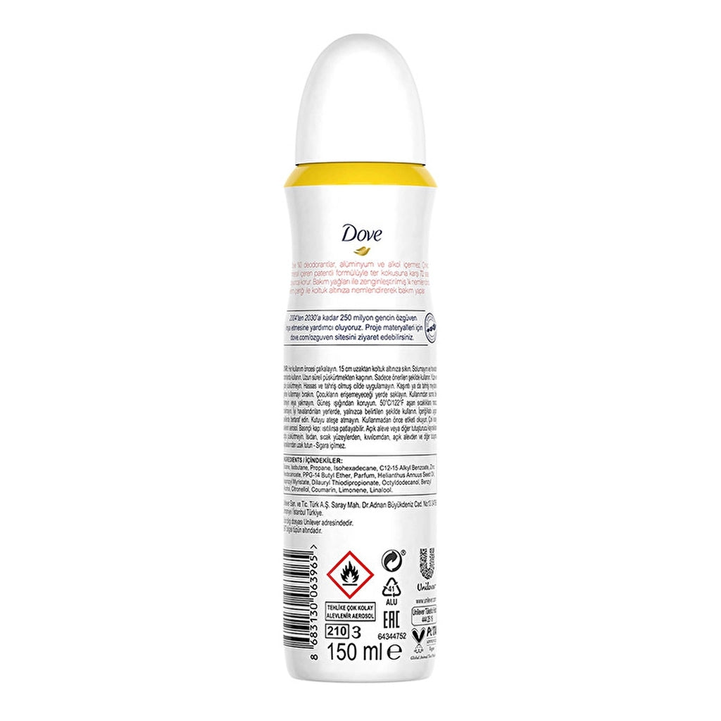 Dove 0% Aluminum Lemon Blossom & Vanilla Women&