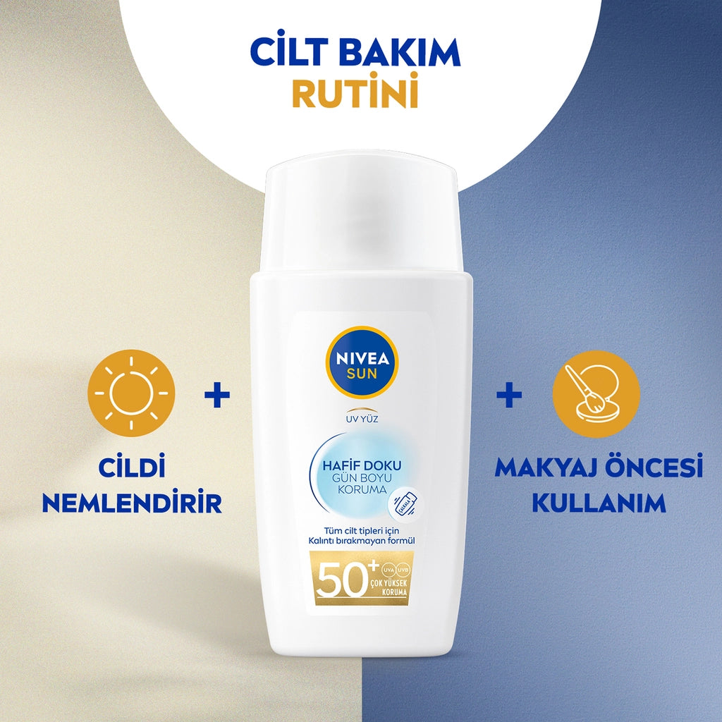 Nivea Sun Light Textured Sunscreen Face Cream 50SPF 40 ml