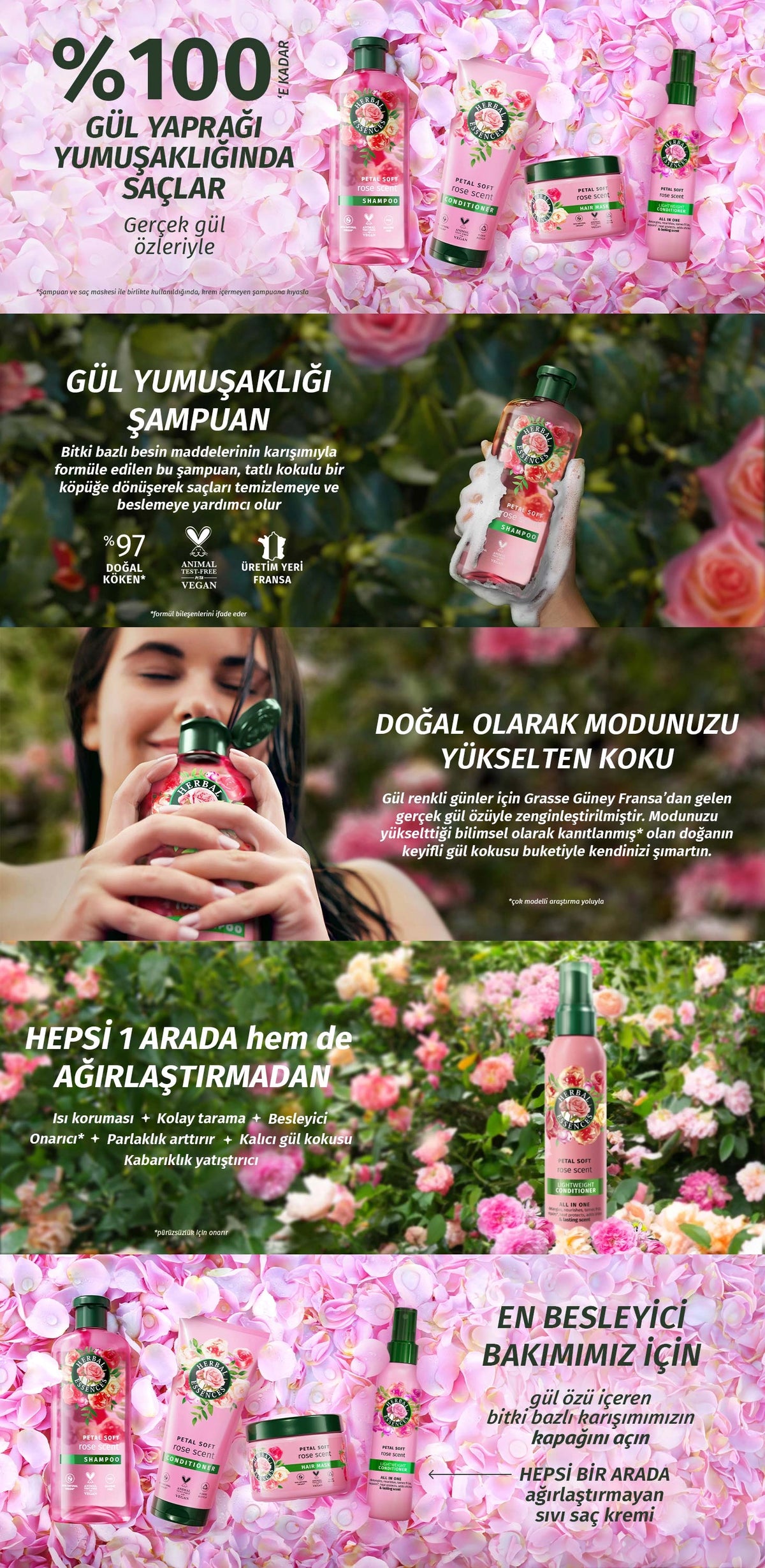 Herbal Essences Velvety Softness Rose Scented Hair Care Mask 300 ml