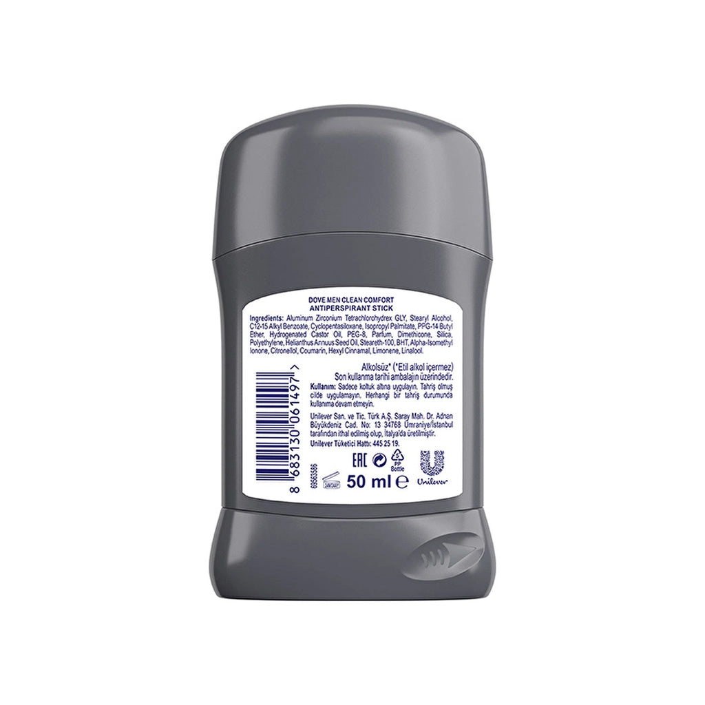 Dove Men Clean Comfort Male Stick Deodorant 50 ml