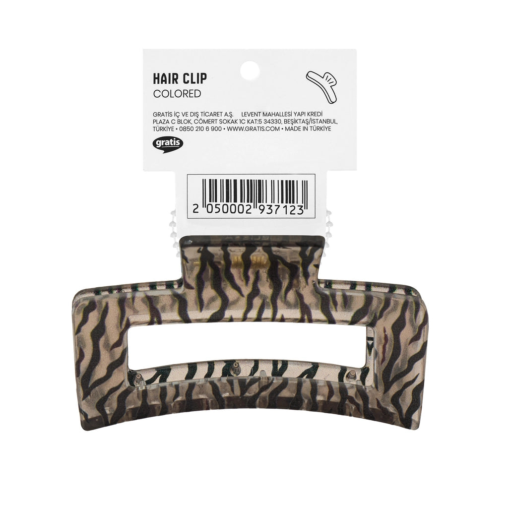 Eklips Zebra Rectangular Latch Buckle Brown
