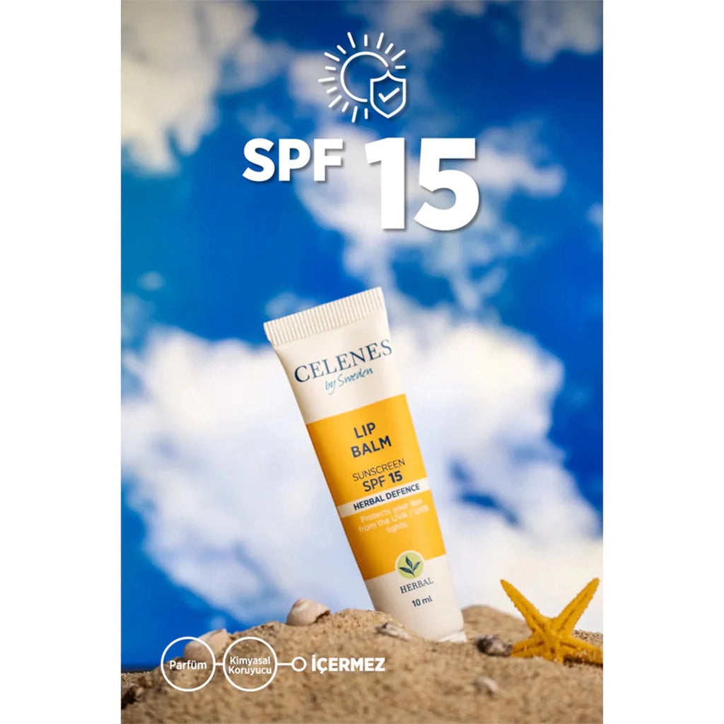 Celenes Herbal Defense 15SPF Lip Balm with Sunscreen 10 ml