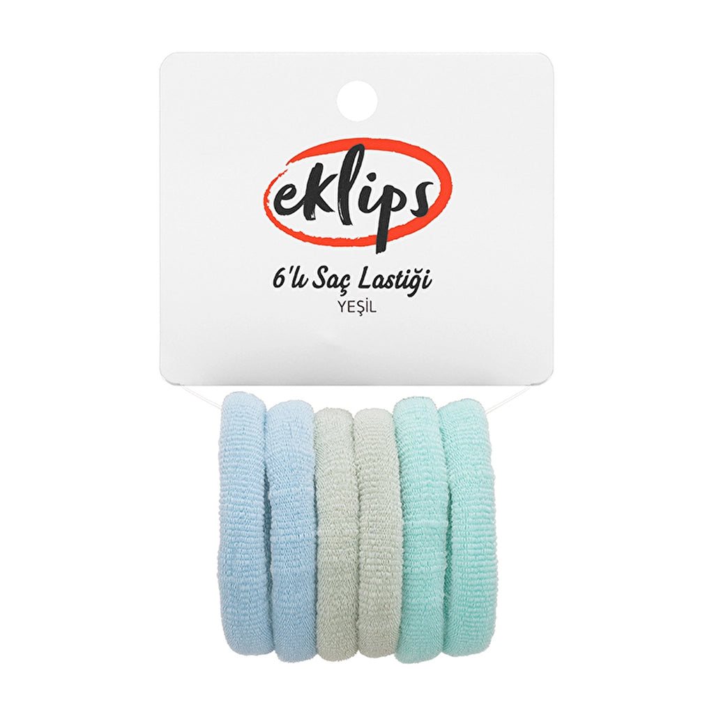 Eklips 6-Piece Hair Elastic Green