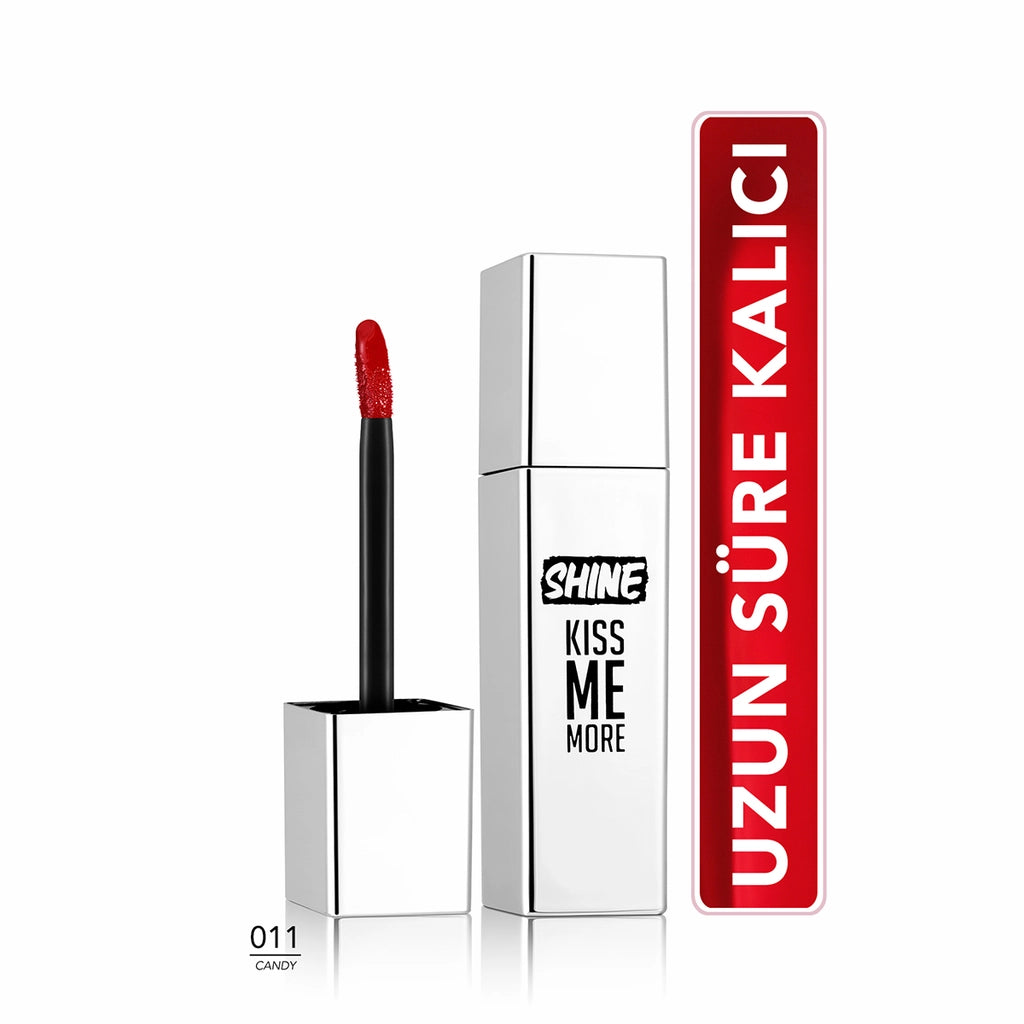 Flormar Shine Kiss Me More Long Lasting & Bright Finish Liquid Lipstick 011 Candy