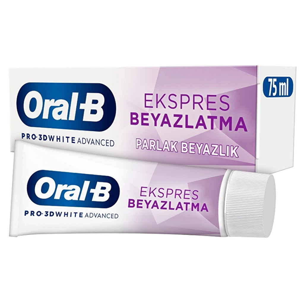 Oral-B Pro 3D White Advanced Express Whiteness Bright White Toothpaste 75 ml