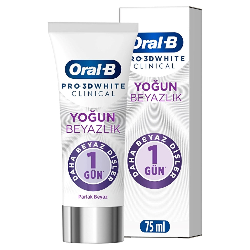 Oral-B Pro 3D White Clinical Intense Whiteness Bright White Toothpaste 75 ml