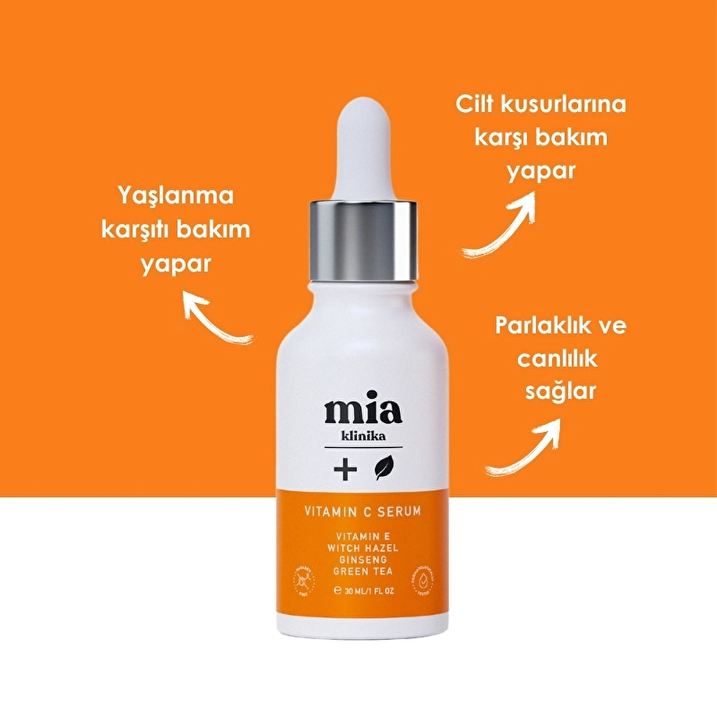 Mia Klinika Brightening Vitamin C Serum to Help Remove Pores and Blackheads 30 ml