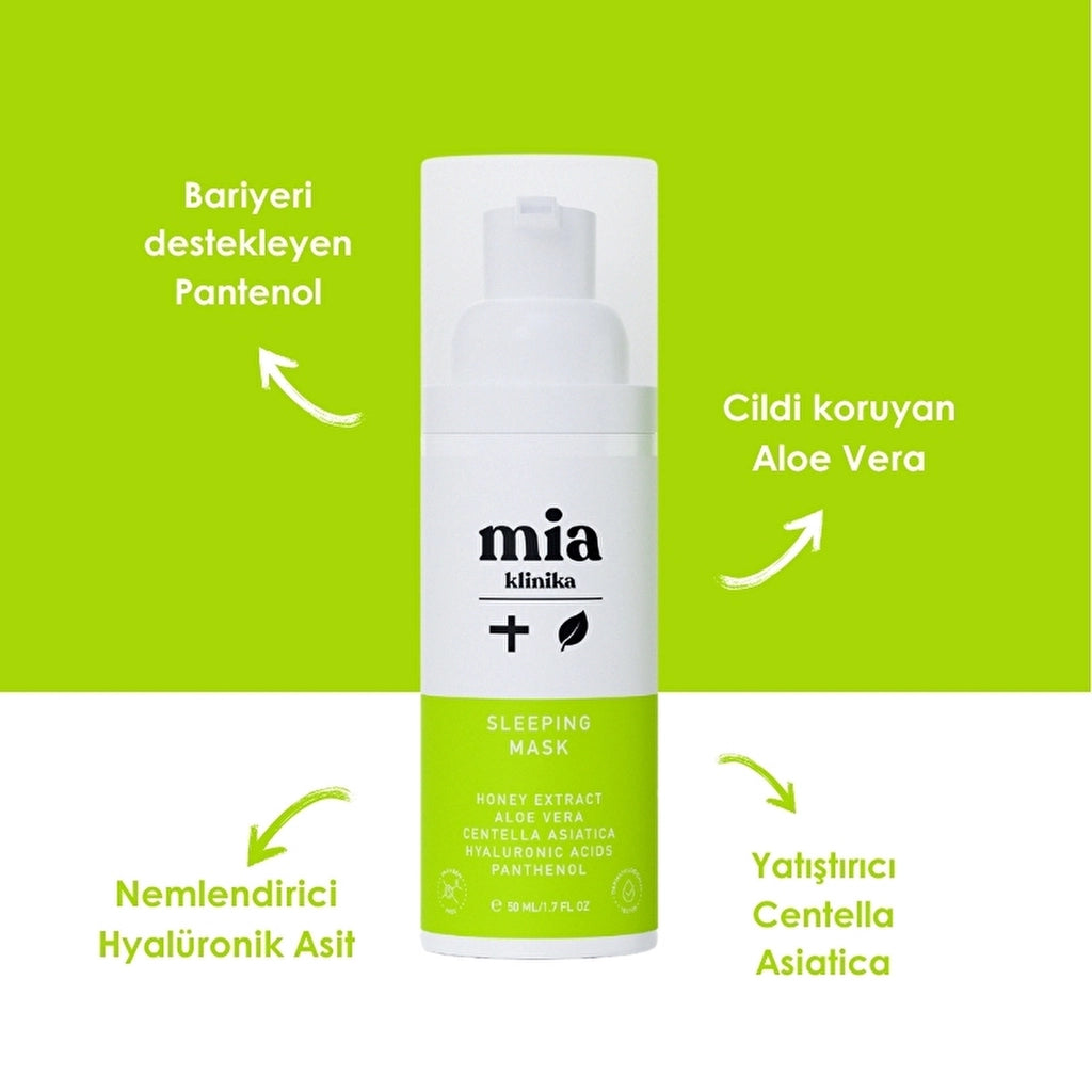 Mia Klinika Panthenol Honey and Cica Anti-Blemish & Anti-Wrinkle Radiance Moisturizing Face Mask