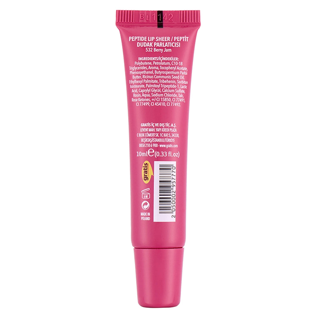 LYKD Peptide Lip Sheer Lip Gloss 532 Berry Jam