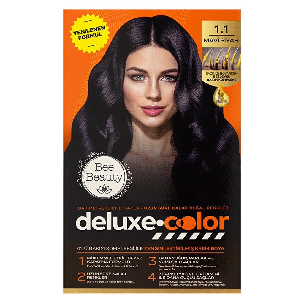 Bee Beauty Deluxe Color Kit Hair Dye 7.1 Ashy Auburn