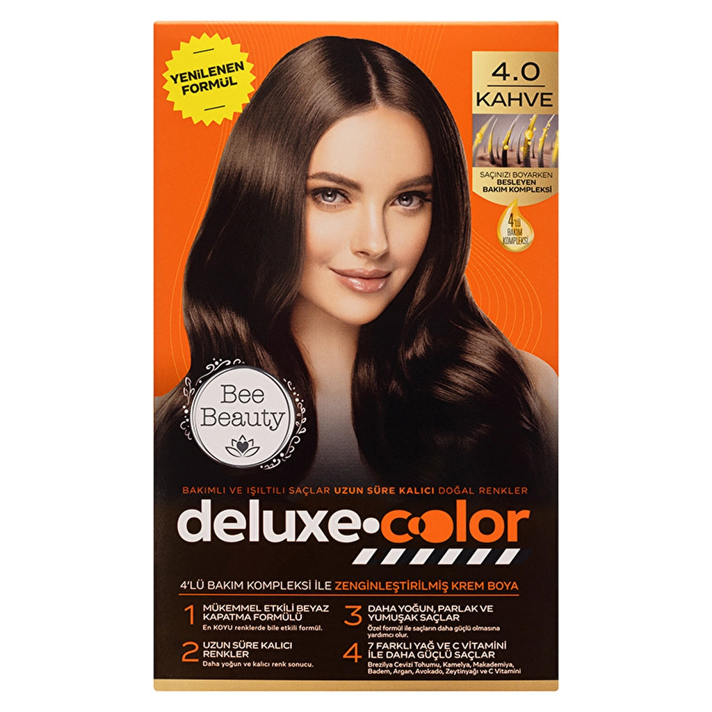 Bee Beauty Deluxe Color Kit Hair Dye 7.1 Ashy Auburn