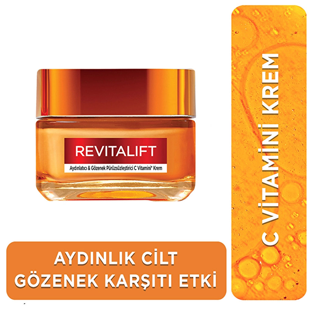 Loreal Paris Revitalift Clinical Brightening & Pore Smoothing Vitamin C Cream 50 ml