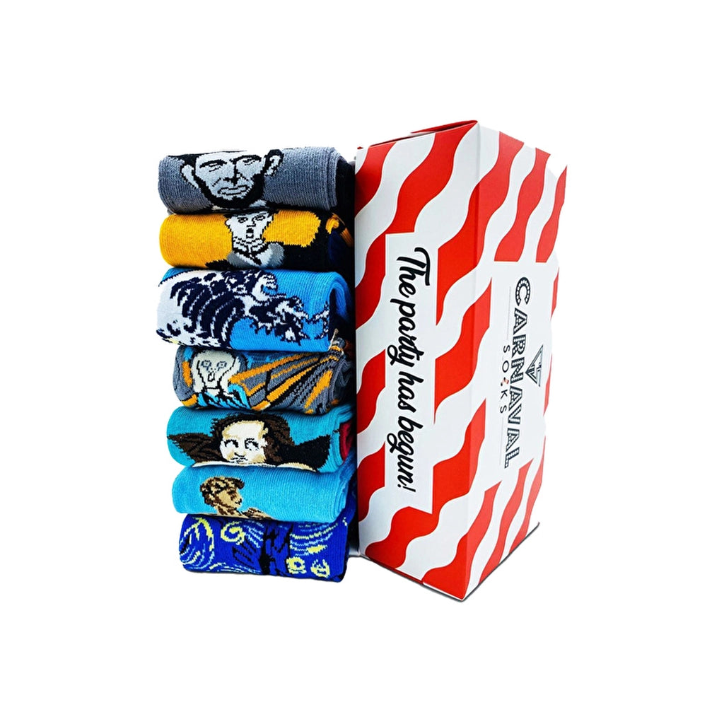 Carnaval Socks Set of 7 Art Socks