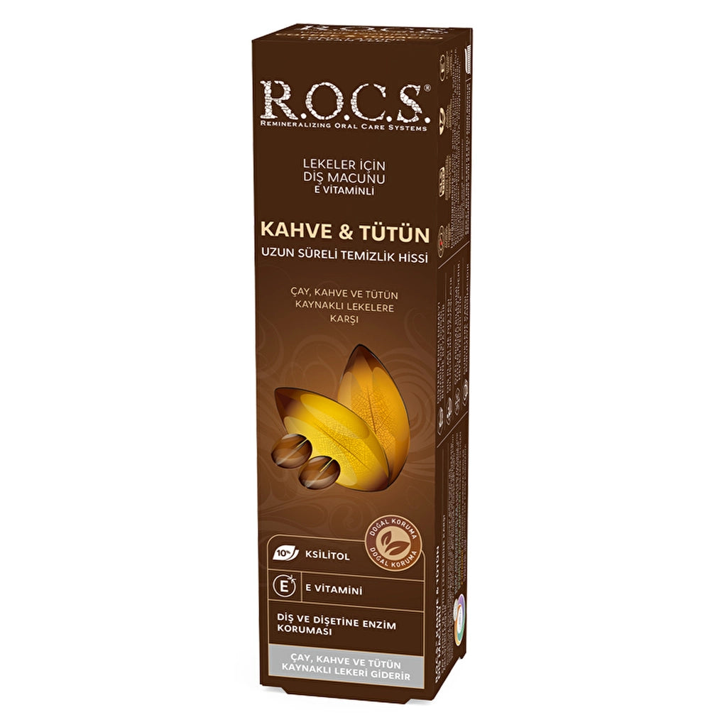 Rocs Coffee & Tobacco Anti-Stain Toothpaste 74 gr