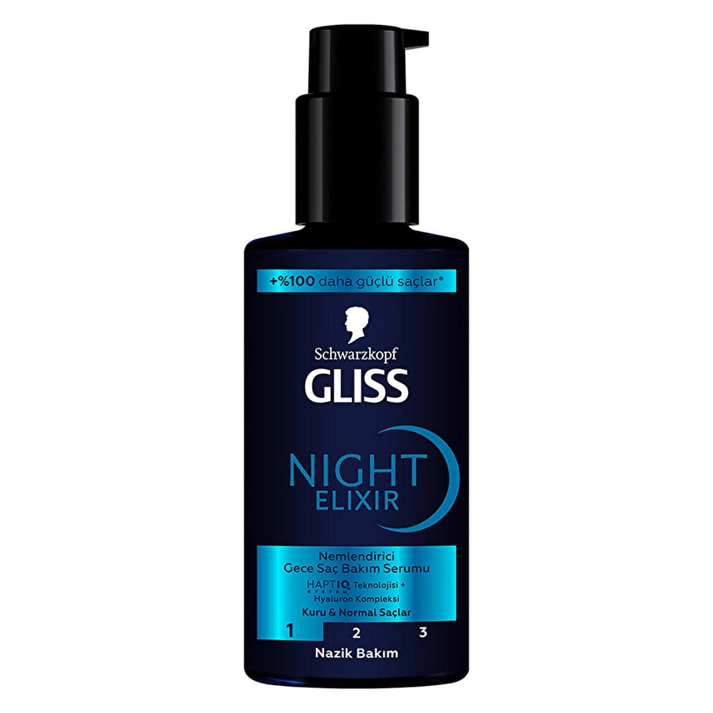 Gliss Night Elixir Moisturizing Night Hair Care Serum 100 ml