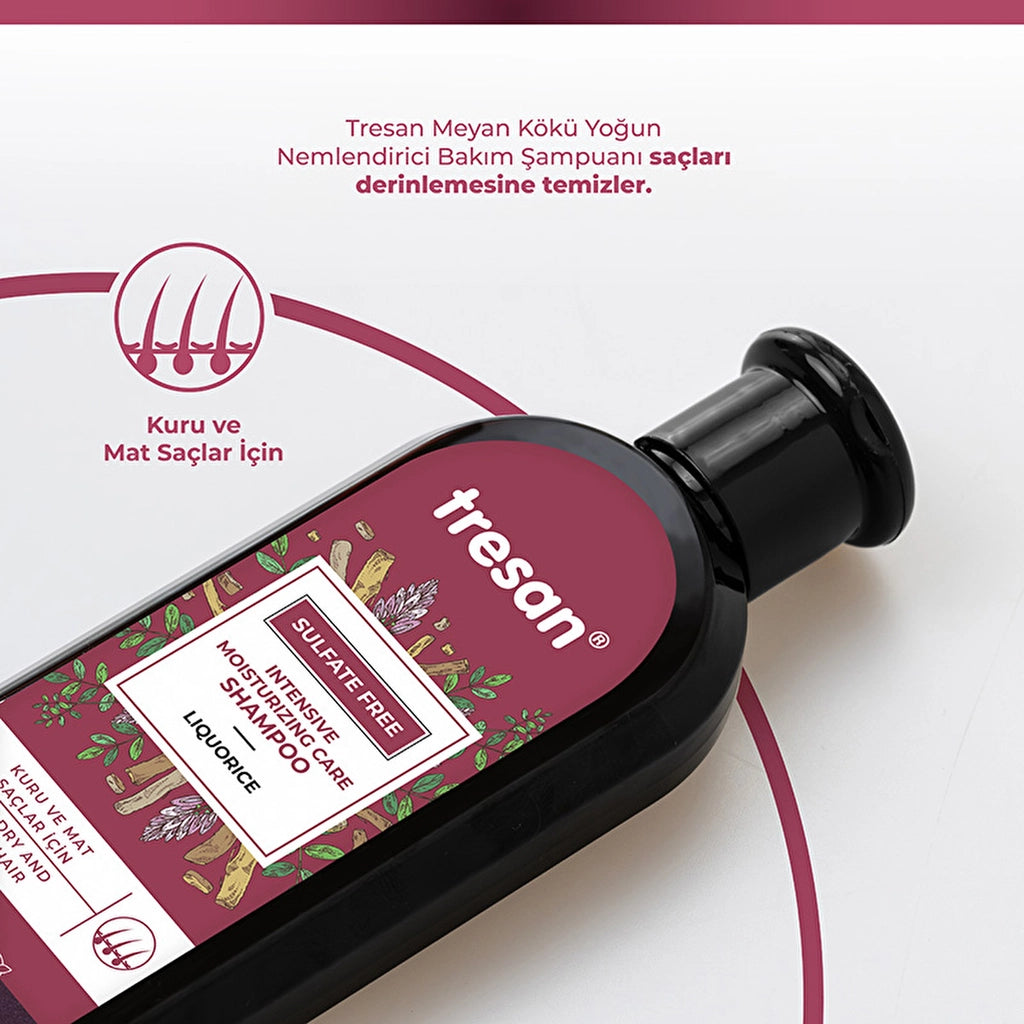 Tresan Licorice Intensive Moisturizing Sulfate-Free Care Shampoo 300 ml
