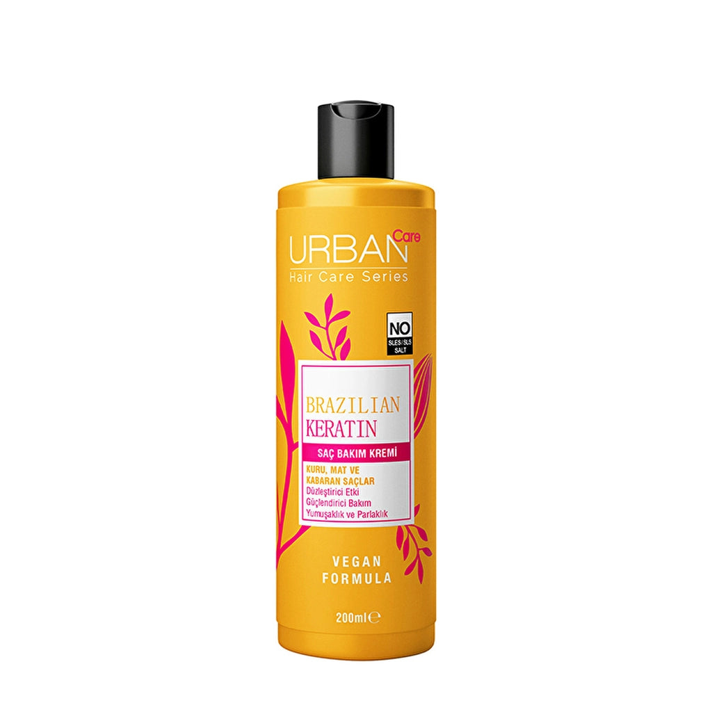 Urban Care Brazilian Keratin Hair Care Cream with Straightening Effect 200 ml