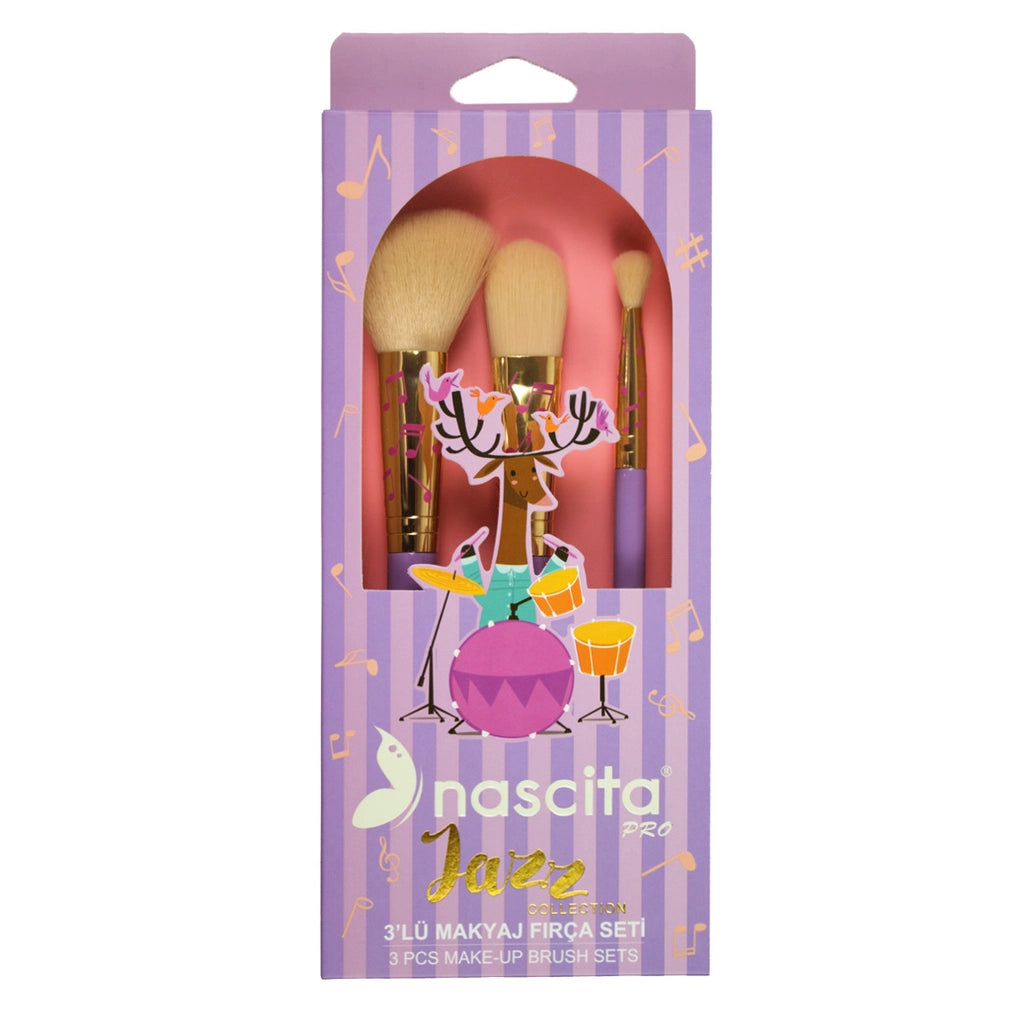 Nascita Jazz 3-Piece Makeup Brush Set