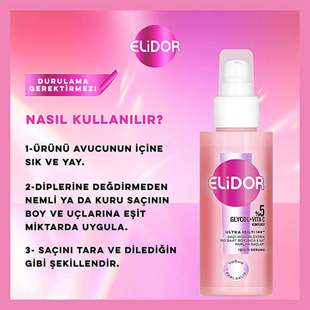 Elidor Ultra Shine Intense Shine Radiance Serum 90 ml