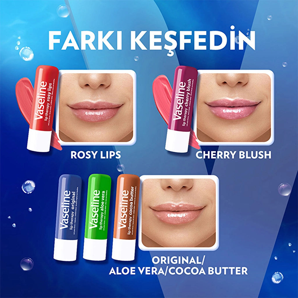 Vaseline Lip Therapy Lip Care Cream Original 4.8 gr