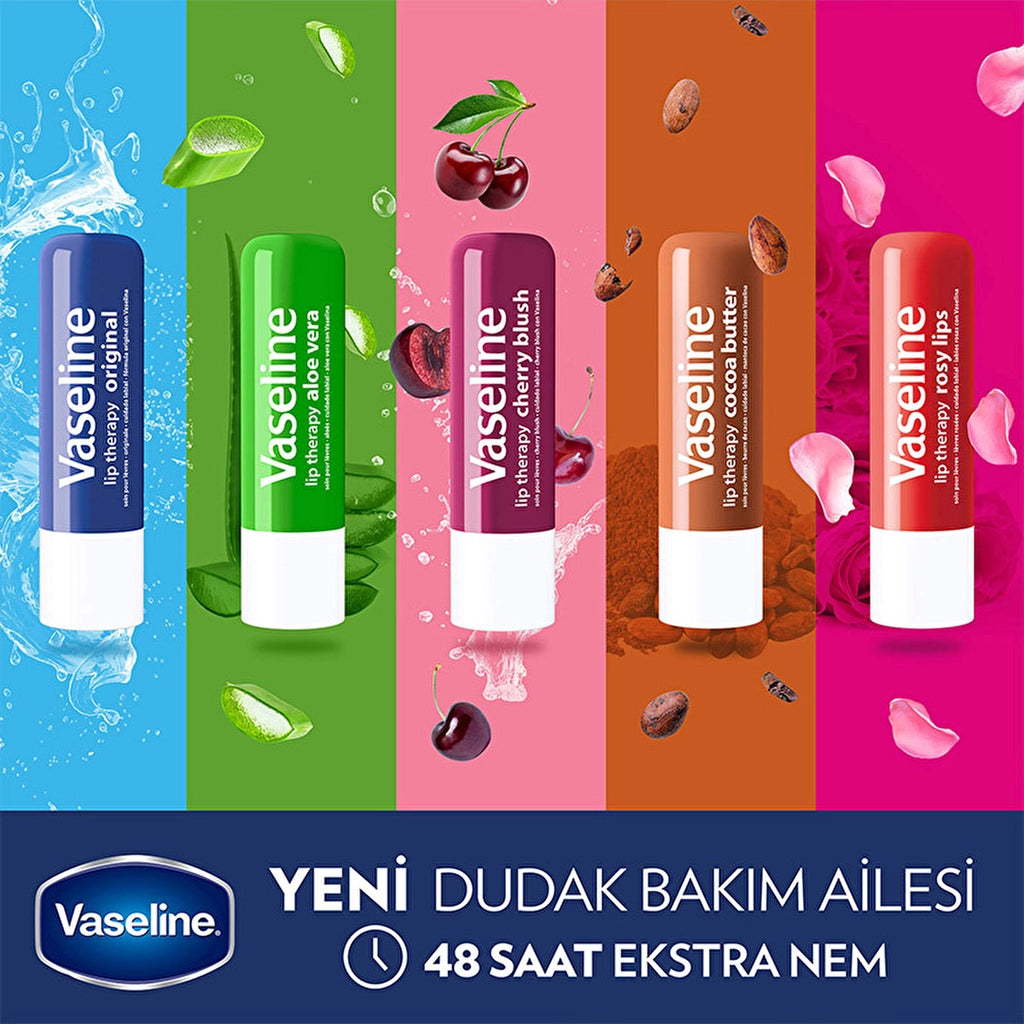 Vaseline Lip Therapy Lip Care Cream Original 4.8 gr