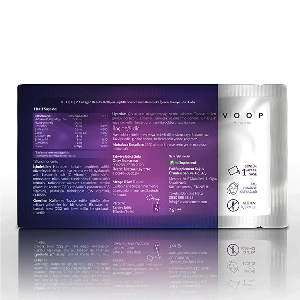 Voop Collagen Beauty Collagen Food Supplement 10 Sachets