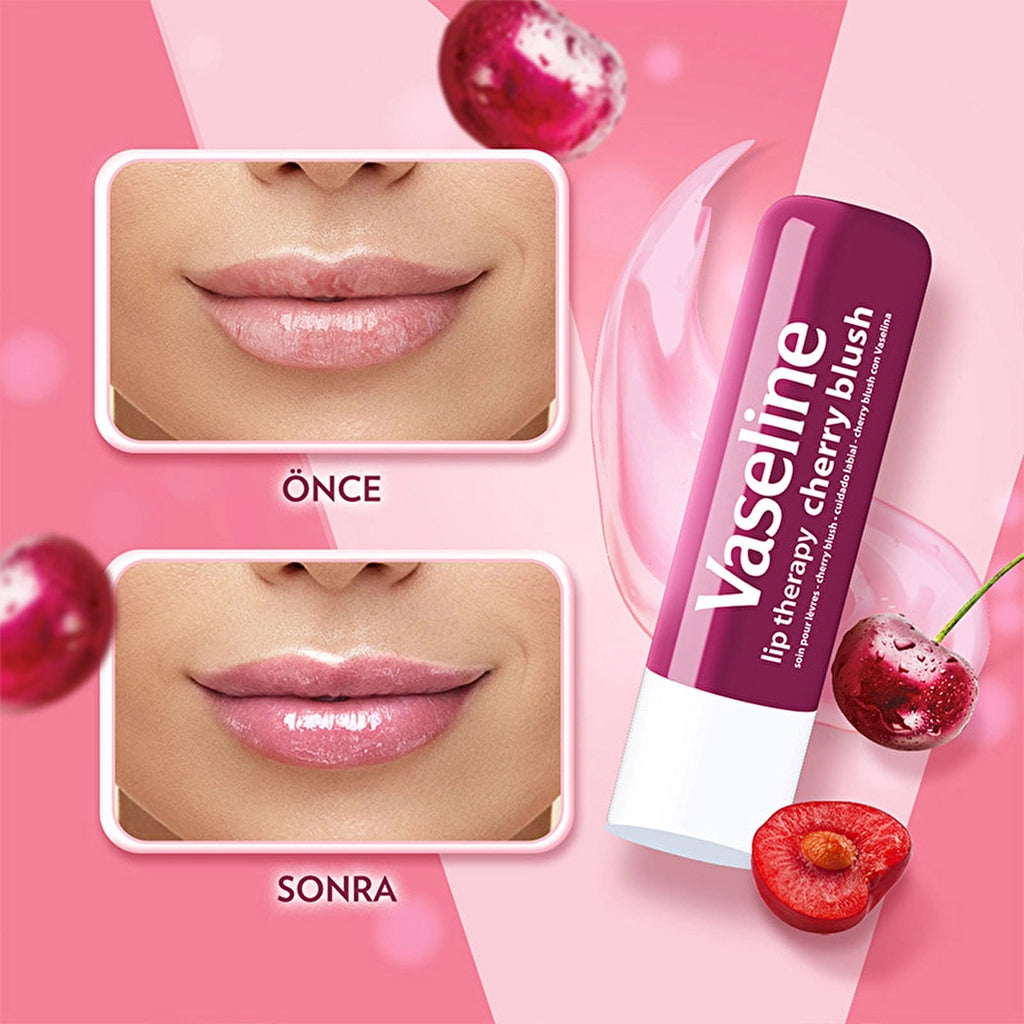Vaseline Lip Therapy Lip Care Cream Cherry Blush 4.8 gr