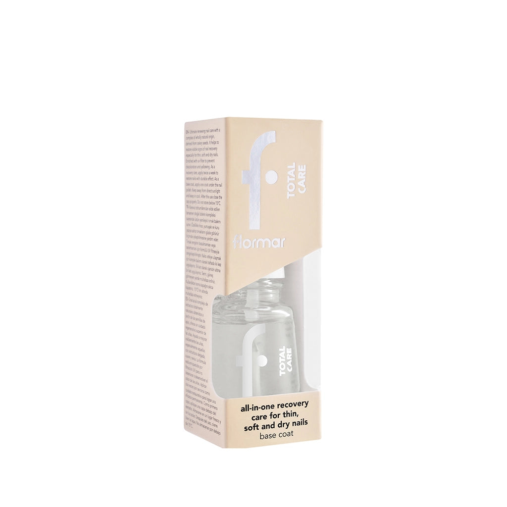 Flormar Total Repair Nourishing Effect Nail Polish Base Nail Polish 000 Transparent