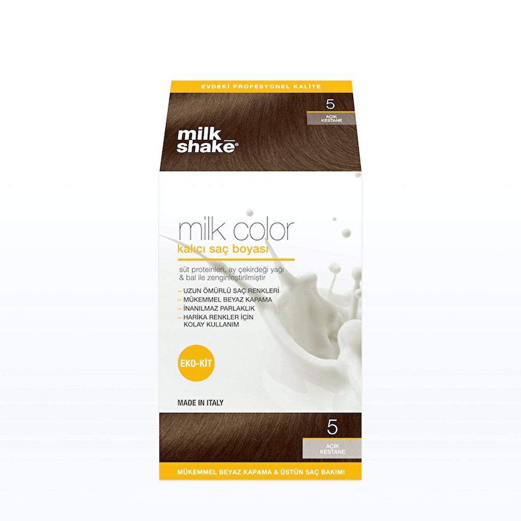 milk_shake Milk Color Eco Permanent Hair Dye Set 5 Light Chestnut