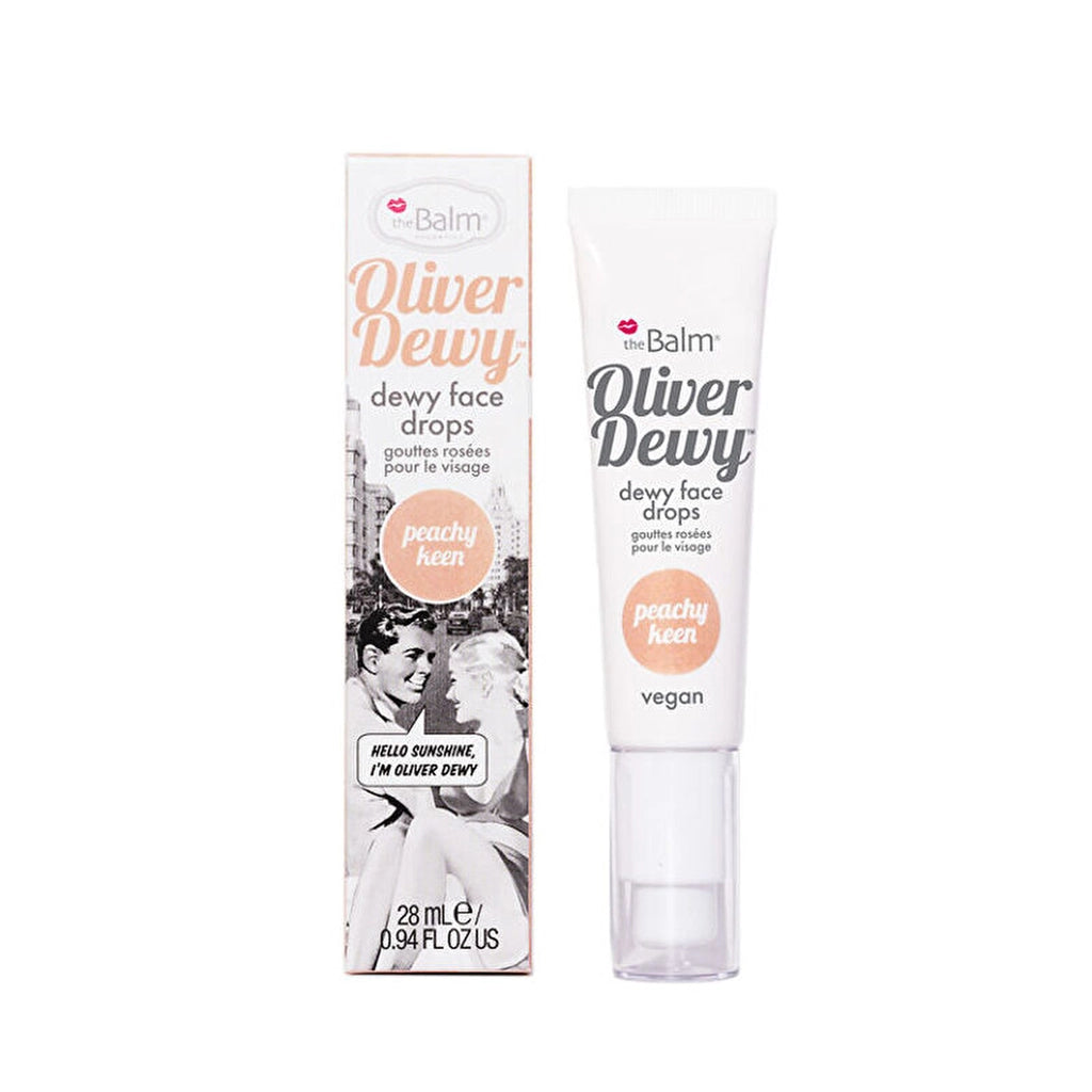 theBalm Oliver Dewy Face Drops Highlighter Peachy Keen
