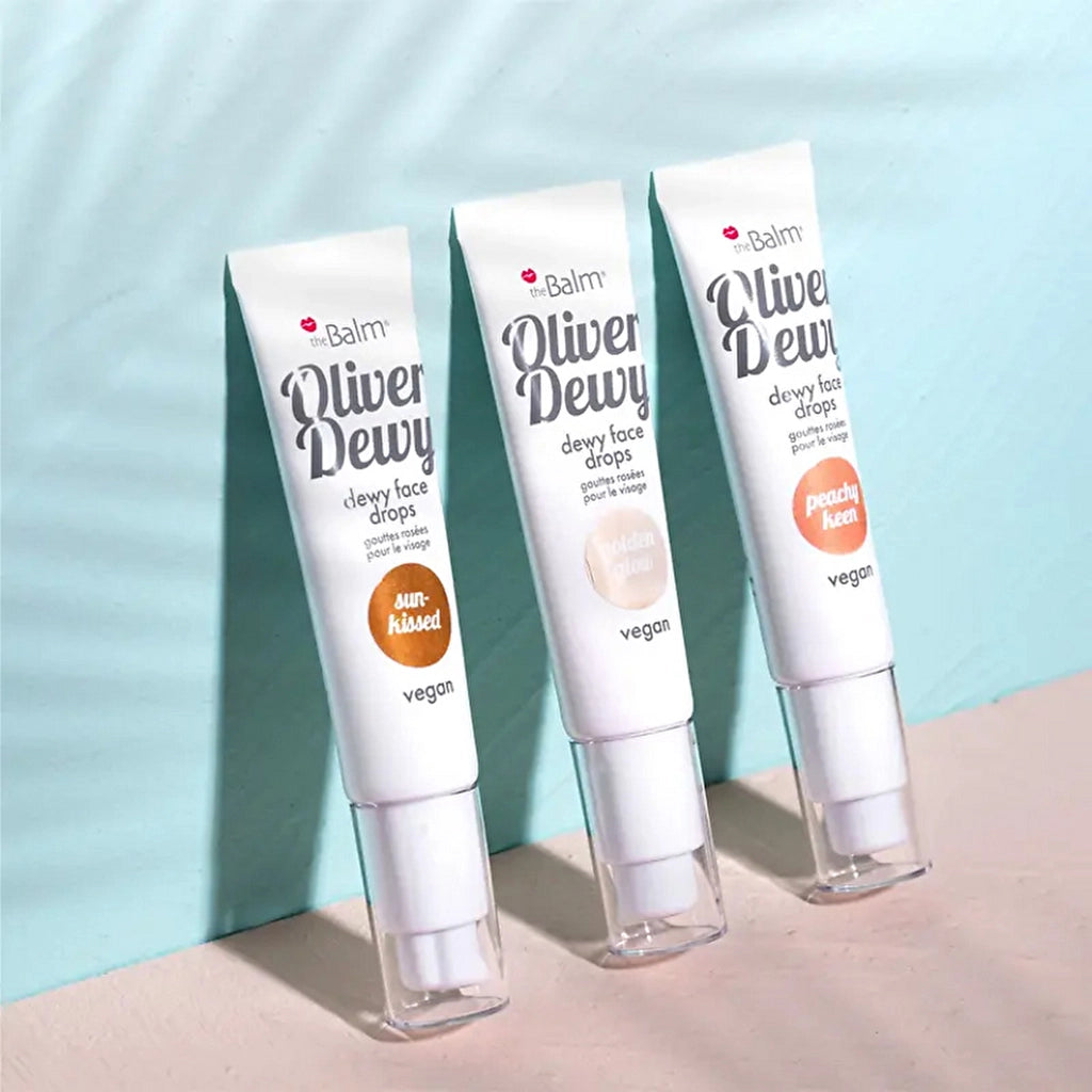 theBalm Oliver Dewy Face Drops Highlighter Peachy Keen
