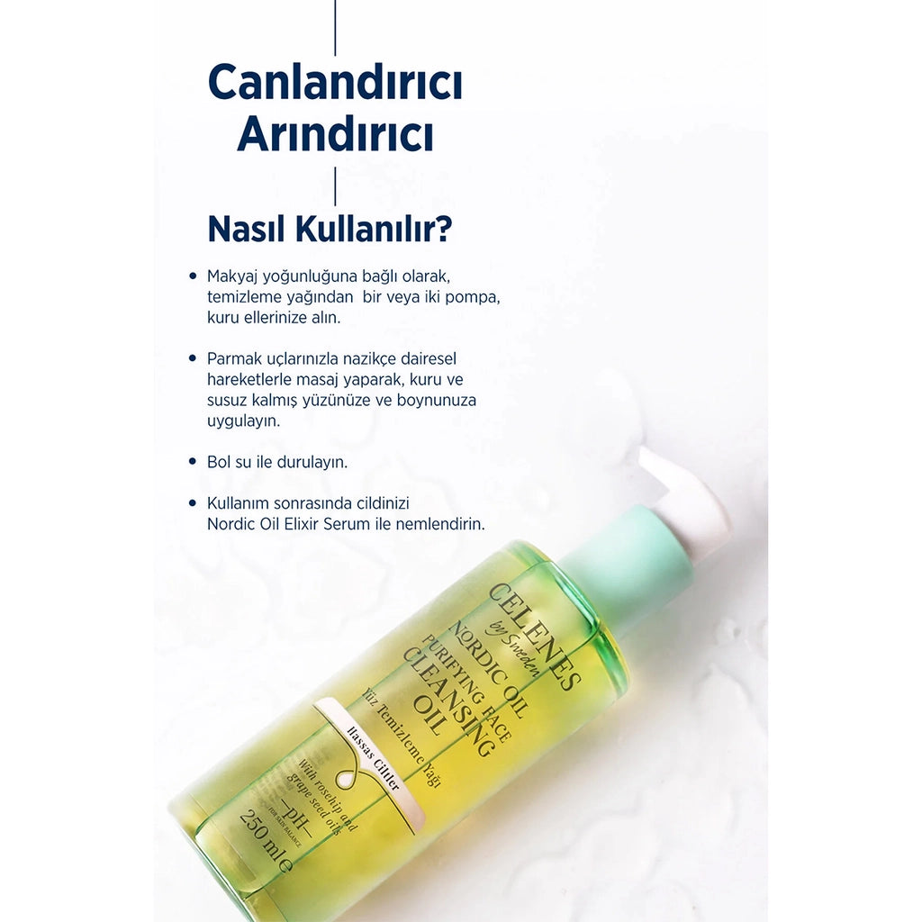 Celenes Nordic Oil Purifying Facial Cleansing Oil Sensitive Skin 250 ml