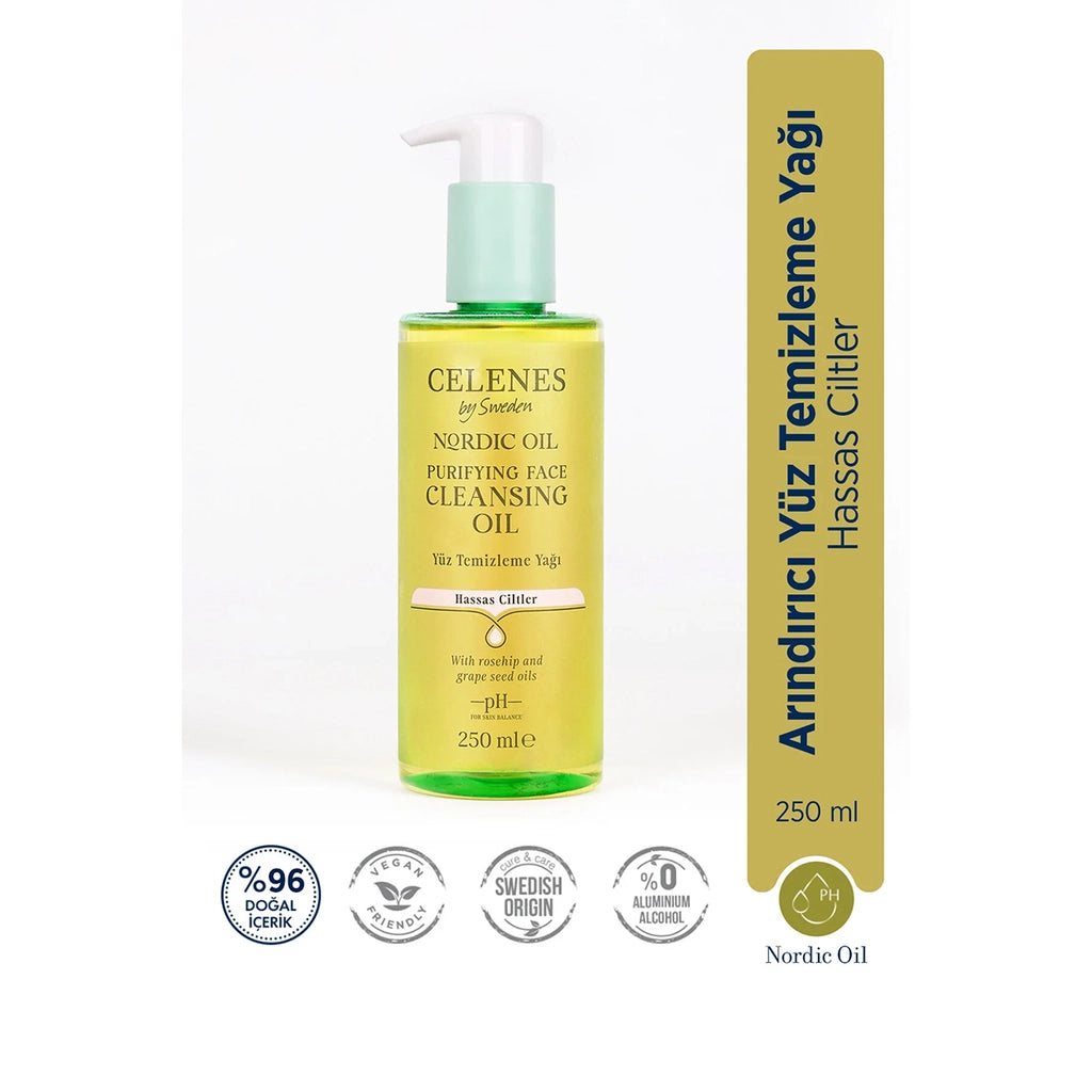 Celenes Nordic Oil Purifying Facial Cleansing Oil Sensitive Skin 250 ml